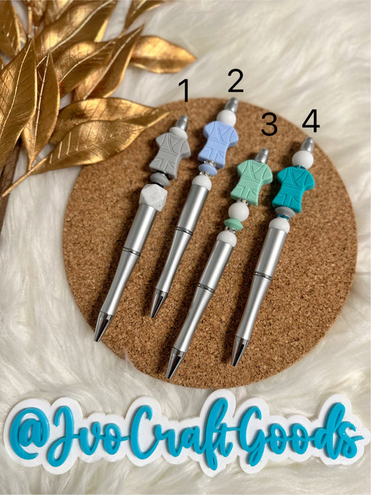 Scrubs Silicone Beaded Pens