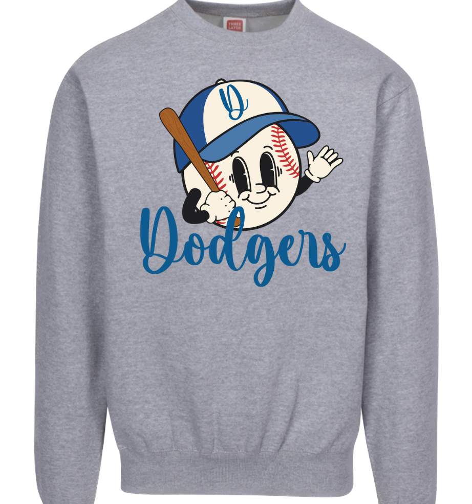 Vintage Blue Baseball Crewneck