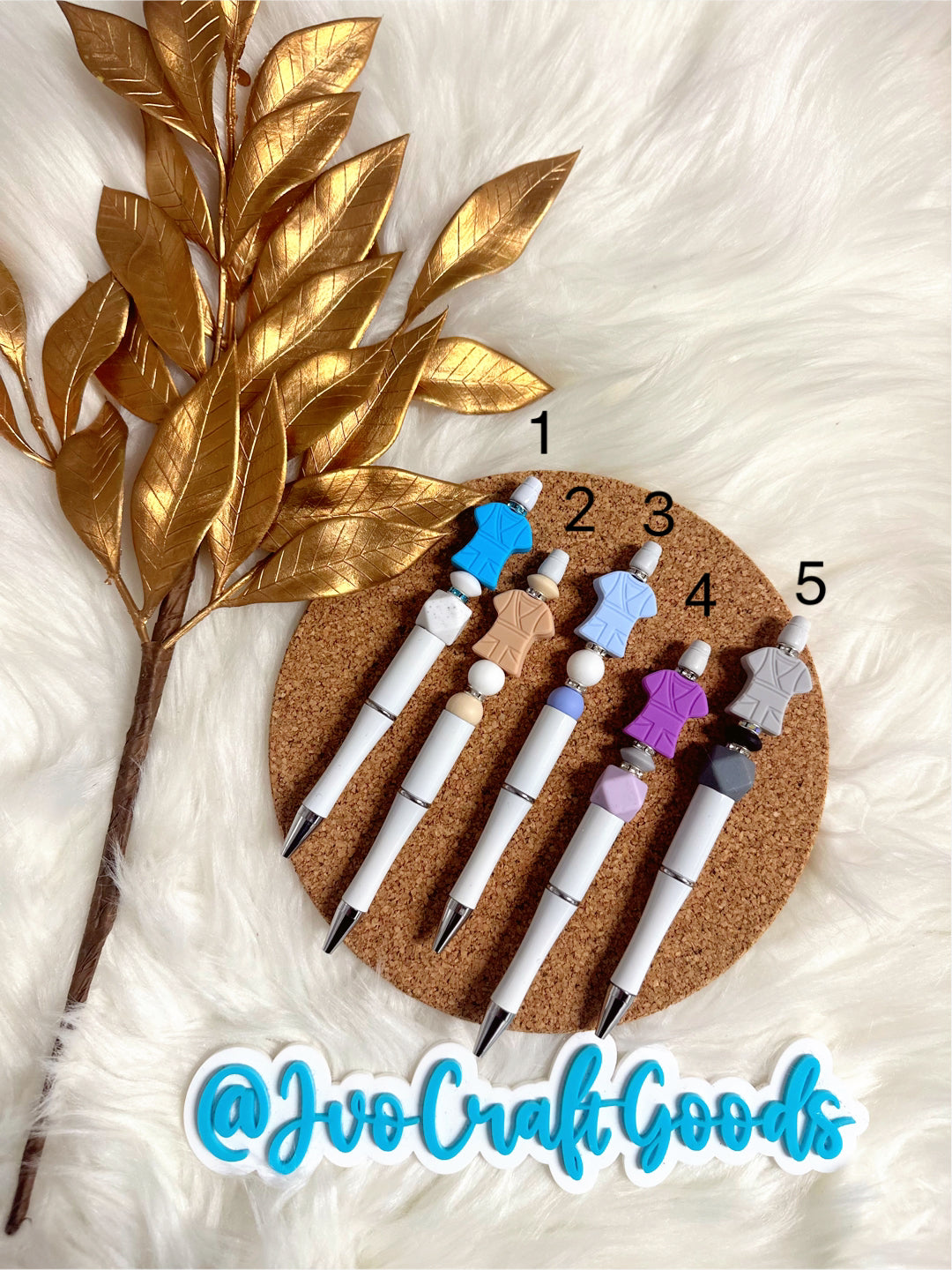 Scrubs Silicone Beaded Pens