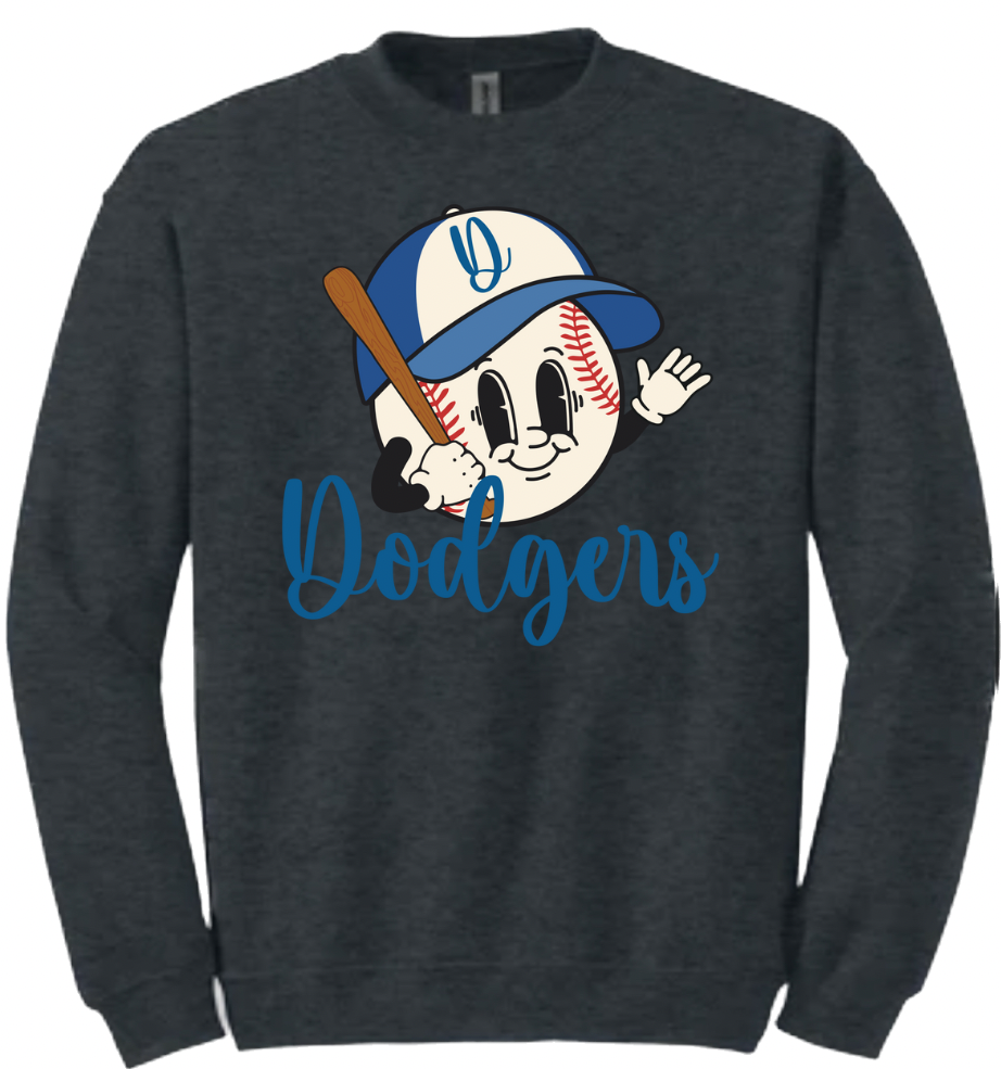 Vintage Blue Baseball Crewneck