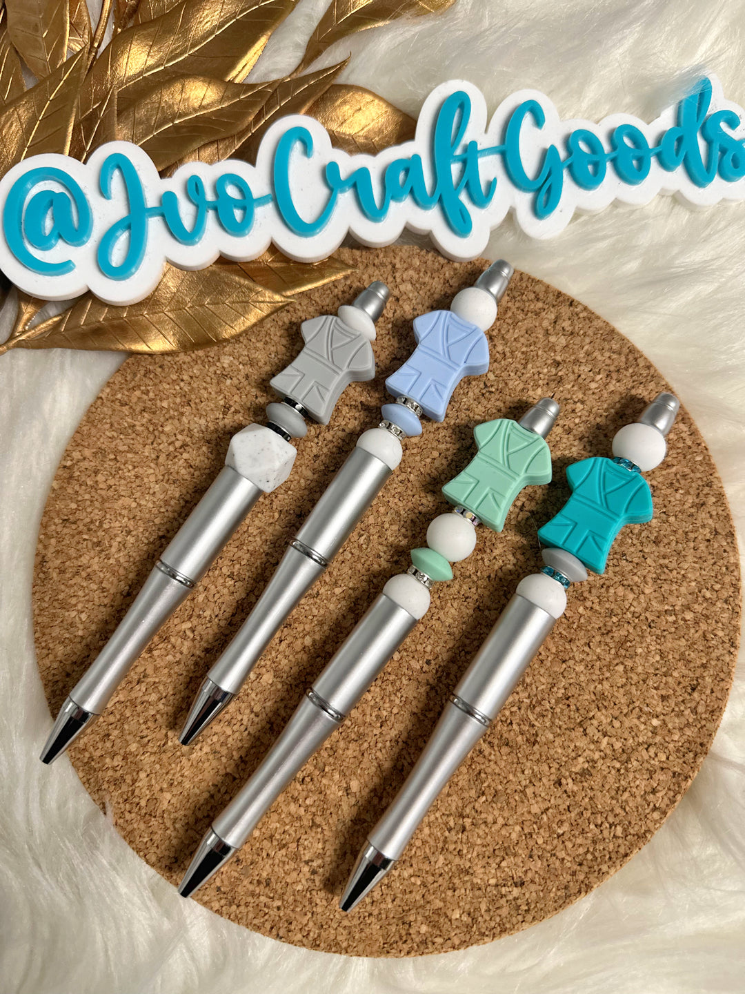 Scrubs Silicone Beaded Pens