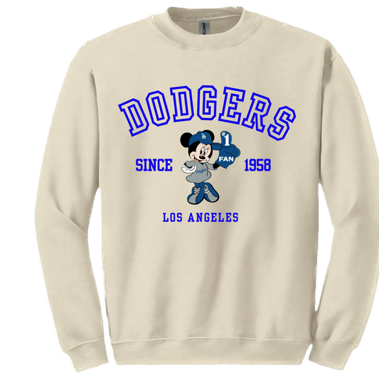 Since 1958 Blue Mrs.Mouse Crewneck