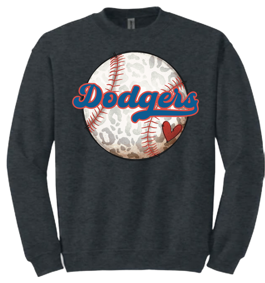 Cheetah Print Baseball Crewneck