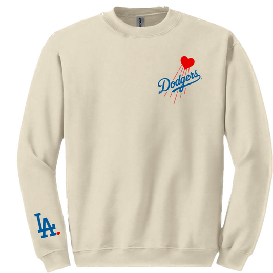 I heart Blue Team Crewneck