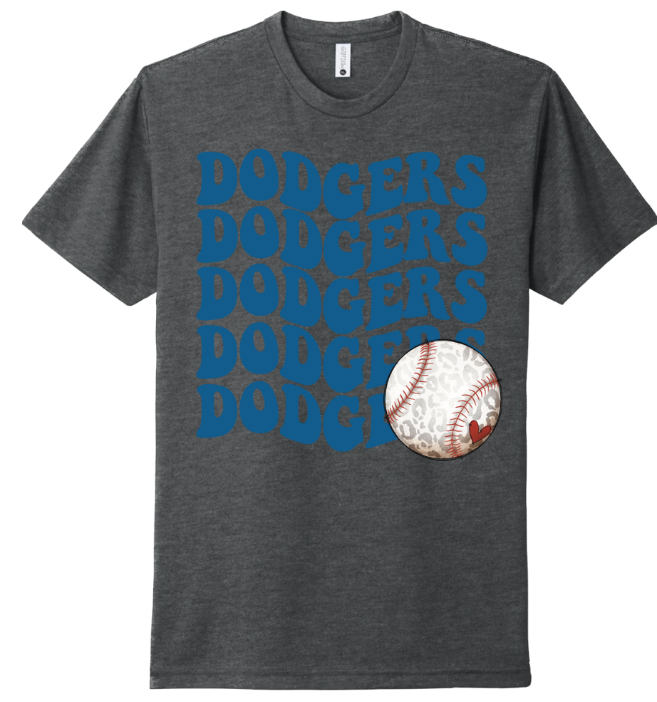 Wavy Blue Heaven Baseball T-Shirt