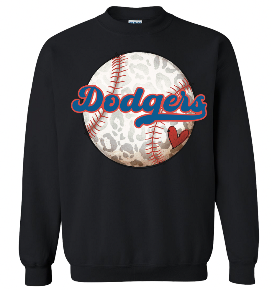 Cheetah Print Baseball Crewneck