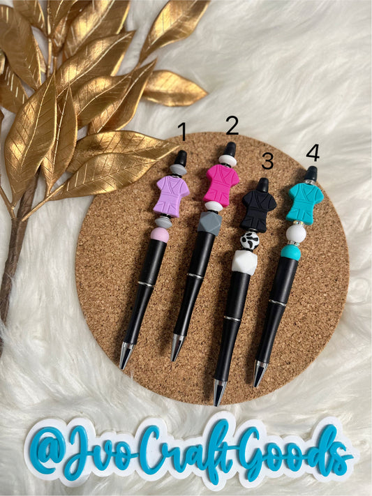 Scrubs Silicone Beaded Pens