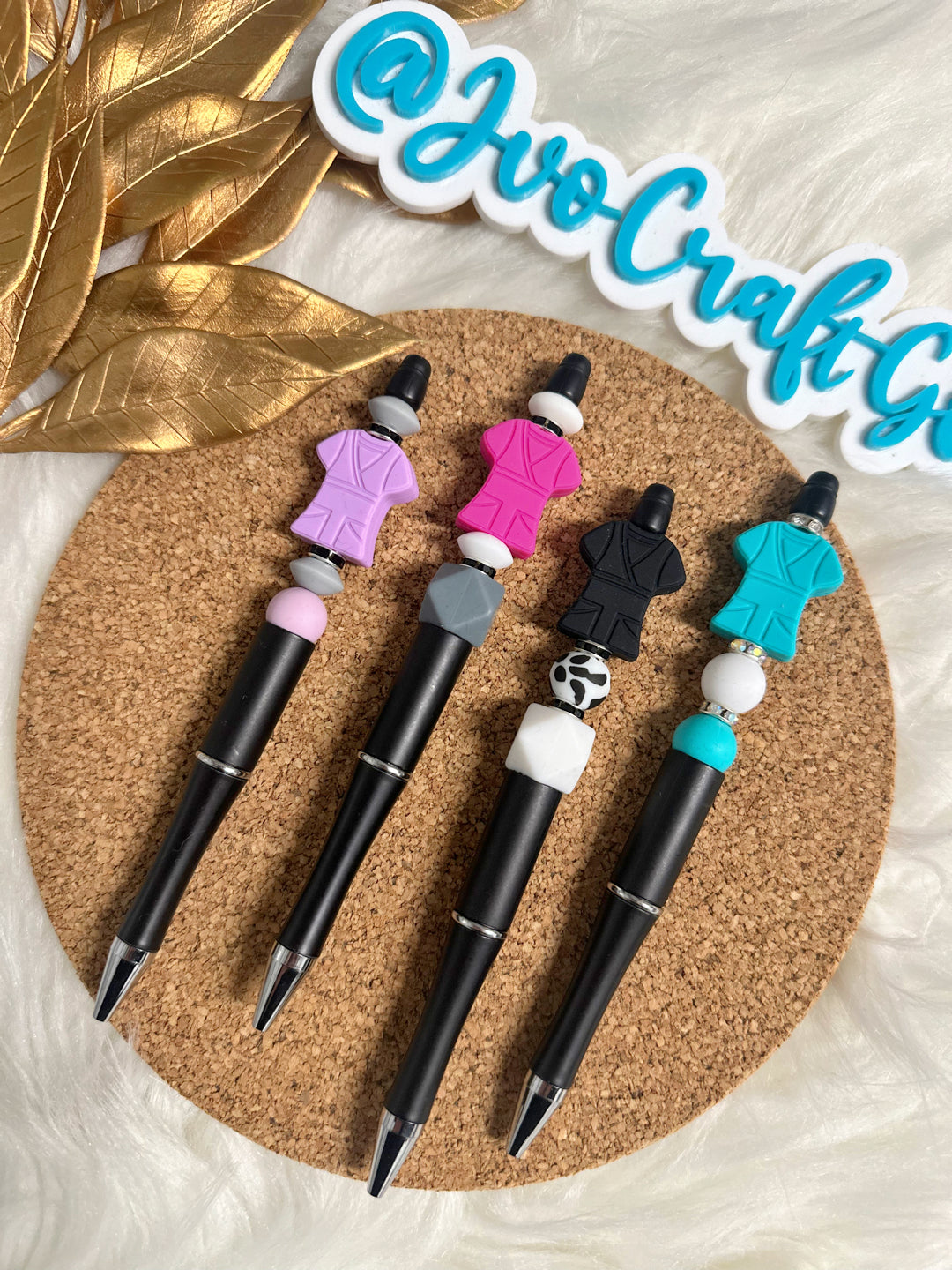 Scrubs Silicone Beaded Pens