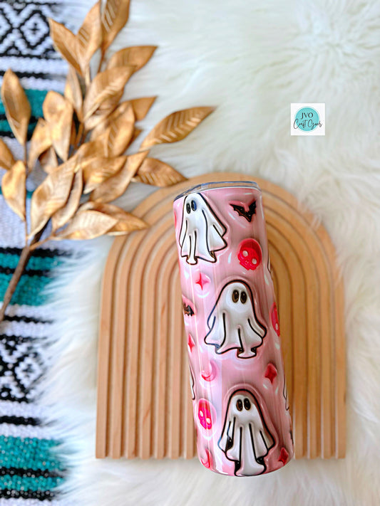 Bubble Pink Ghost Tumbler